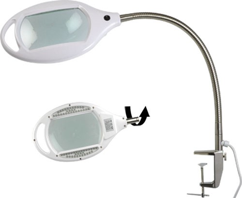 Lupă de masă cu iluminare Mărire: 3dpt(x1,75) Iluminare: LED